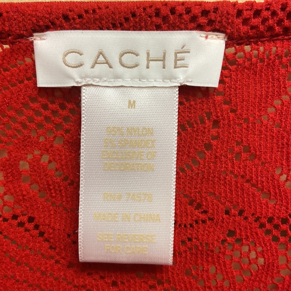 Cache Fancy Blouse Top Size M - image 7